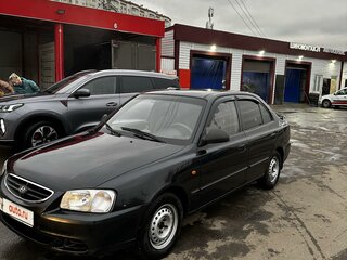 2008 Hyundai Accent ТагАЗ II, чёрный, 550000 рублей, вид 1
