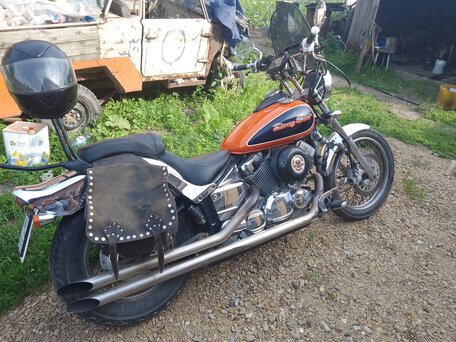 1996 Yamaha XVS400 Drag Star, оранжевый, 260000 рублей, вид 3