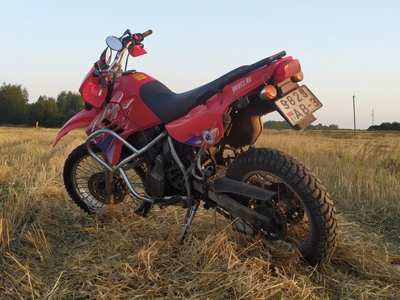 1996 Kawasaki KLR 650, красный, 250000 рублей - вид 2