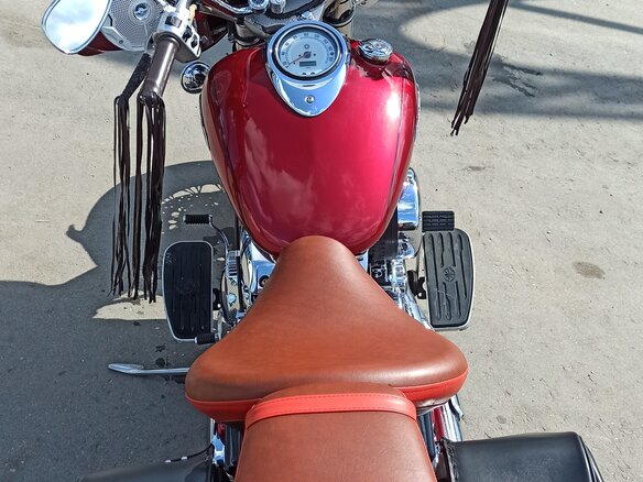 2003 Yamaha XVS1100, красный, 550000 рублей - вид 5