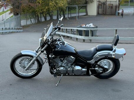 1997 Yamaha XVS400 Drag Star, чёрный, 230000 рублей, вид 1