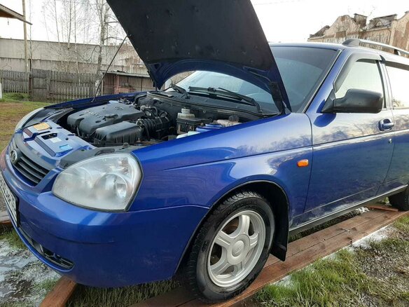 2010 Lada (ВАЗ) Priora I, синий, 390000 рублей - вид 14