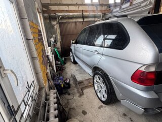 2001 BMW X5 3.0d I (E53), серебристый, 950000 рублей, вид 5