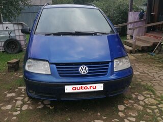 2003 Volkswagen Sharan I Рестайлинг, синий, 350000 рублей, вид 2