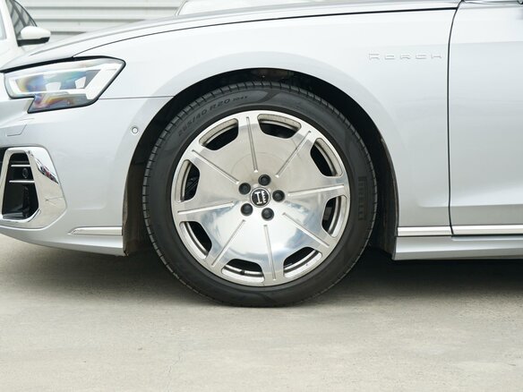 2023 Audi A8 Long 55 TFSI IV (D5) Рестайлинг, серебристый - вид 8