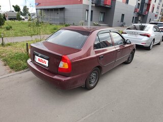 2007 Hyundai Accent ТагАЗ II, красный, 400000 рублей, вид 2