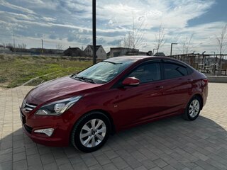 2016 Hyundai Solaris I Рестайлинг, красный, 1400000 рублей, вид 1