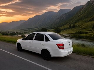 2013 Lada (ВАЗ) Granta I, белый, 260000 рублей, вид 3