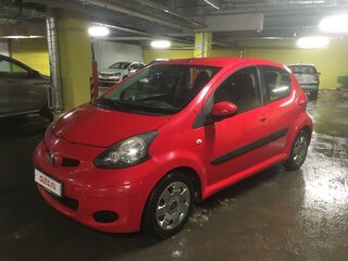 2009 Toyota Aygo I Рестайлинг, красный, 434506 рублей, вид 2