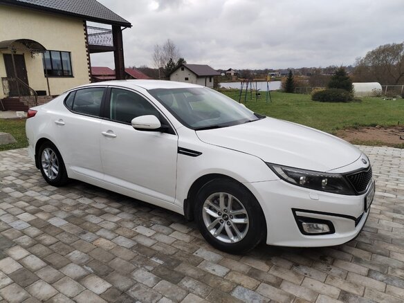 2014 Kia Optima III Рестайлинг, белый, 1050000 рублей