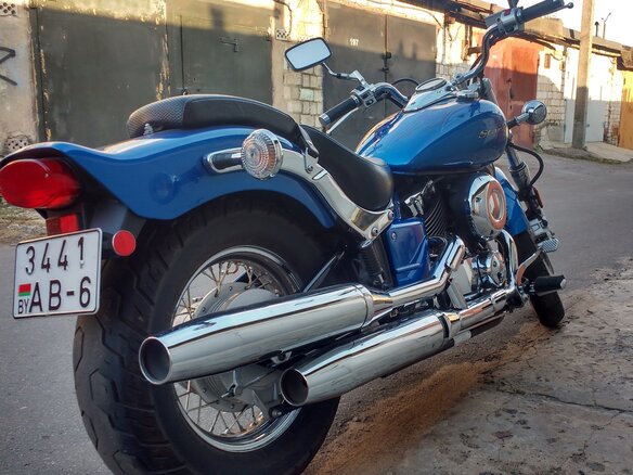 2009 Yamaha XVS650 Drag Star, синий, 450000 рублей - вид 2