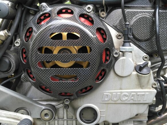 2001 Ducati Monster S4, жёлтый - вид 12