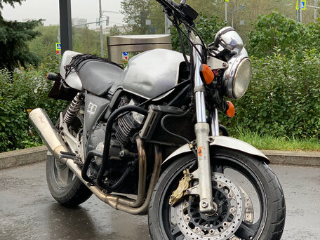 1997 Honda CB 400 Super Four, серебристый, 300000 рублей, вид 3