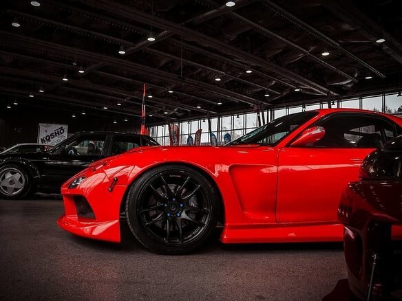 1993 Mazda RX-7 III (FD), красный