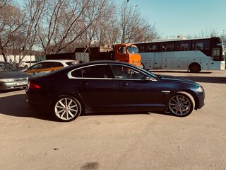 2014 Jaguar XF I Рестайлинг, синий, 1400000 рублей, вид 5