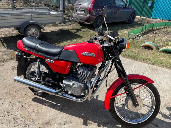 1989 Jawa 350/638, красный, 300000 рублей - вид 8