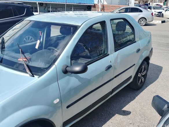 2006 Renault Logan I, зелёный, 180000 рублей - вид 1