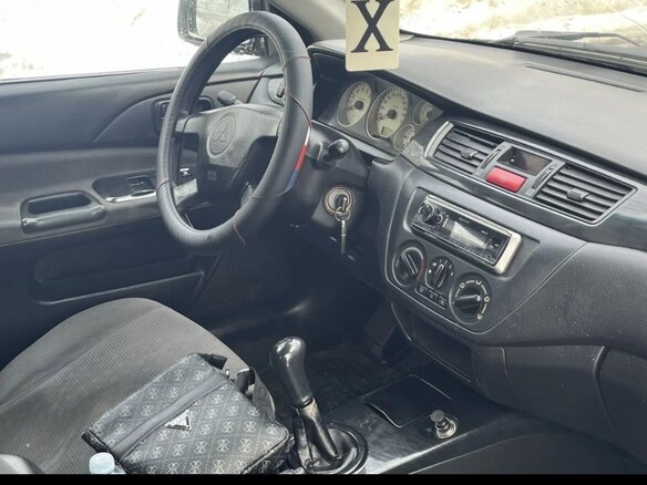 2004 Mitsubishi Lancer IX, чёрный, 250000 рублей - вид 7