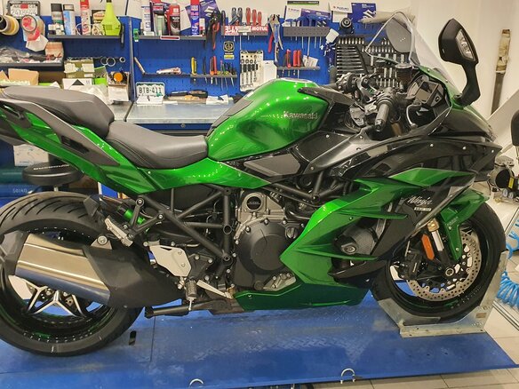 2018 Kawasaki Ninja H2 SX, зелёный, 1450000 рублей - вид 23