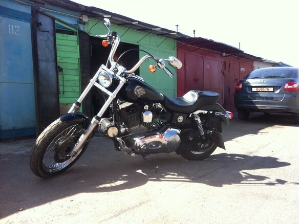 2002 Harley-Davidson Dyna Super Glide, чёрный