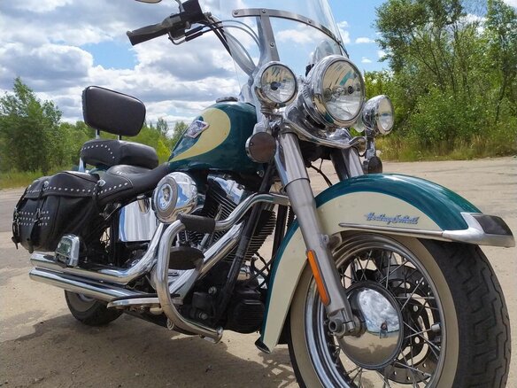 2009 Harley-Davidson Heritage, зелёный, 891501 рублей - вид 2