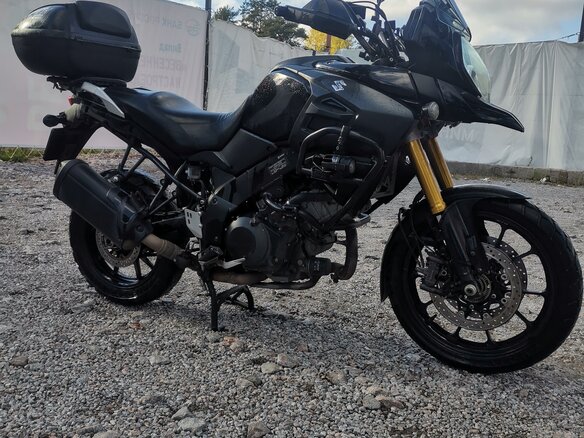 2015 Suzuki V-Strom 1000, чёрный, 650000 рублей - вид 6