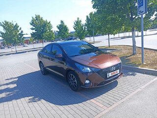 2021 Hyundai Solaris II Рестайлинг, коричневый, 1900000 рублей, вид 3