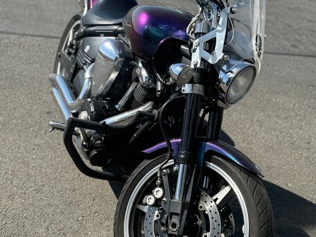 2002 Yamaha XV 1700 Warrior, фиолетовый, 830000 рублей, вид 5