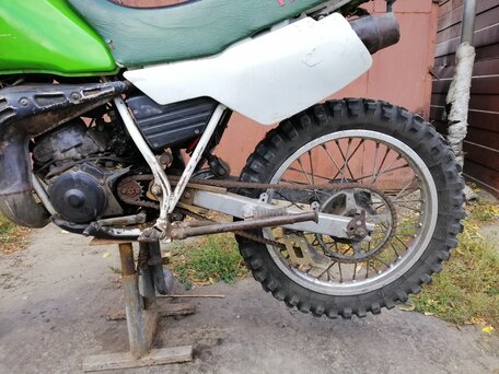 1994 Yamaha DT125, зелёный, 128000 рублей, вид 4