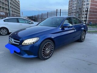 2018 Mercedes-Benz C-Класс 180 IV (W205) Рестайлинг, синий, 2790000 рублей, вид 2