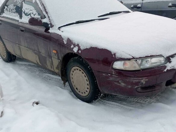 1992 Mazda 626 IV (GE), пурпурный, 220000 рублей - вид 3