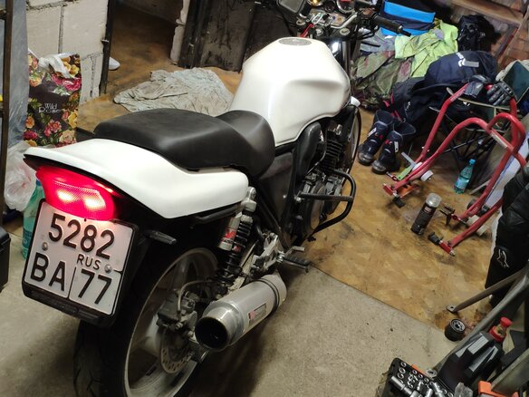 1995 Honda CB 400 Super Four, белый - вид 10