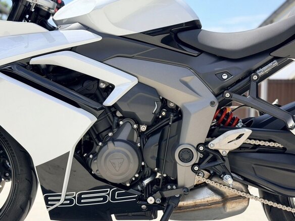 2025 Triumph Daytona 660, белый - вид 15
