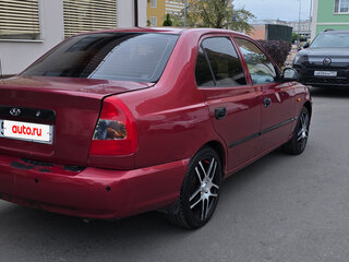 2003 Hyundai Accent ТагАЗ II, красный, 230000 рублей, вид 3