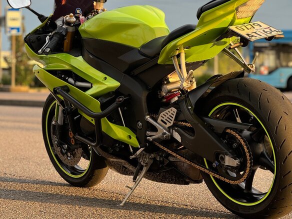 2007 Yamaha YZF-R6, зелёный, 680000 рублей - вид 3