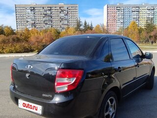 2013 Lada (ВАЗ) Granta I, чёрный, 555000 рублей, вид 4