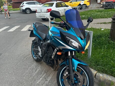 2009 Yamaha FZ6, синий, 450000 рублей, вид 1