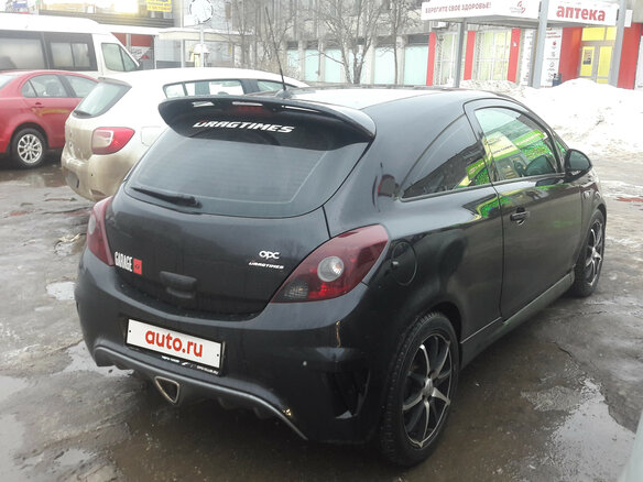 2008 Opel Corsa OPC D, чёрный - вид 4