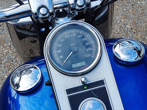 2009 Harley-Davidson Fat Boy, синий, 1150000 рублей - вид 13