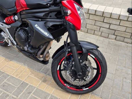 2013 Kawasaki ER-6N, красный, 510000 рублей, вид 4