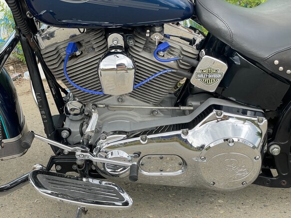 2000 Harley-Davidson Softail Standard, синий, 620000 рублей - вид 10