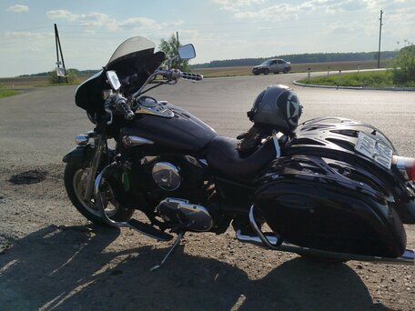 1999 Kawasaki VN1500 Vulcan, чёрный, 410000 рублей, вид 1