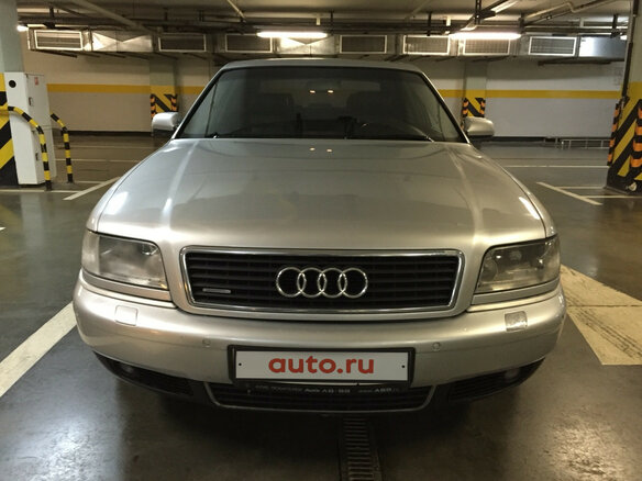 2000 Audi A8 I (D2) Рестайлинг, серебристый - вид 2