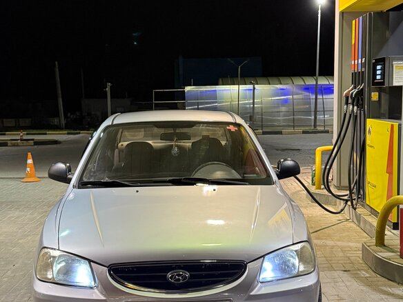 2007 Hyundai Accent ТагАЗ II, серебристый, 535000 рублей