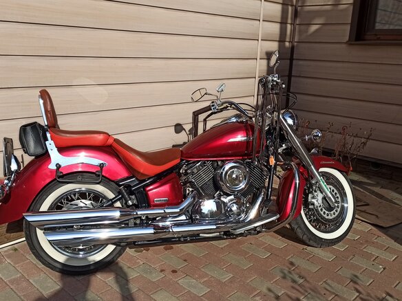2003 Yamaha XVS1100, красный, 550000 рублей - вид 13