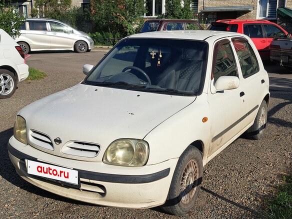 1999 Nissan March II (K11), белый, 200000 рублей
