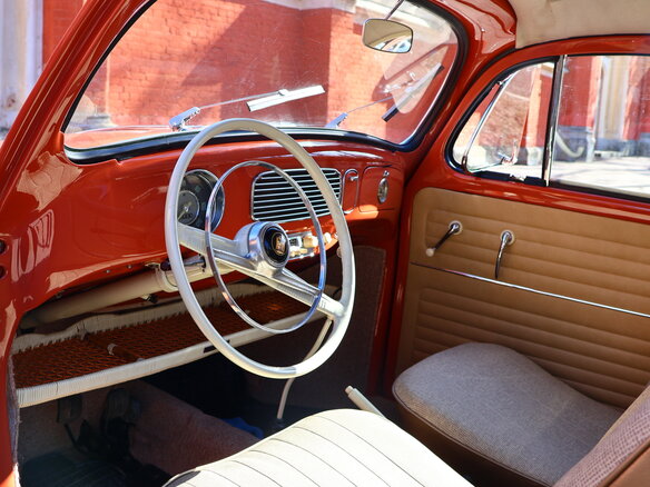 1955 Volkswagen Type 1, оранжевый, 3850000 рублей - вид 16
