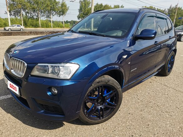 2012 BMW X3 28i xDrive II (F25), синий, 1900000 рублей - вид 1