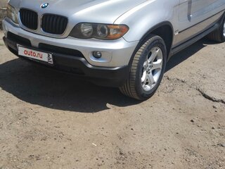 2004 BMW X5 3.0i I (E53) Рестайлинг, серебристый, 1400000 рублей, вид 1