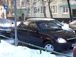 2007 Lada (ВАЗ) Priora I, чёрный, 450000 рублей, вид 4